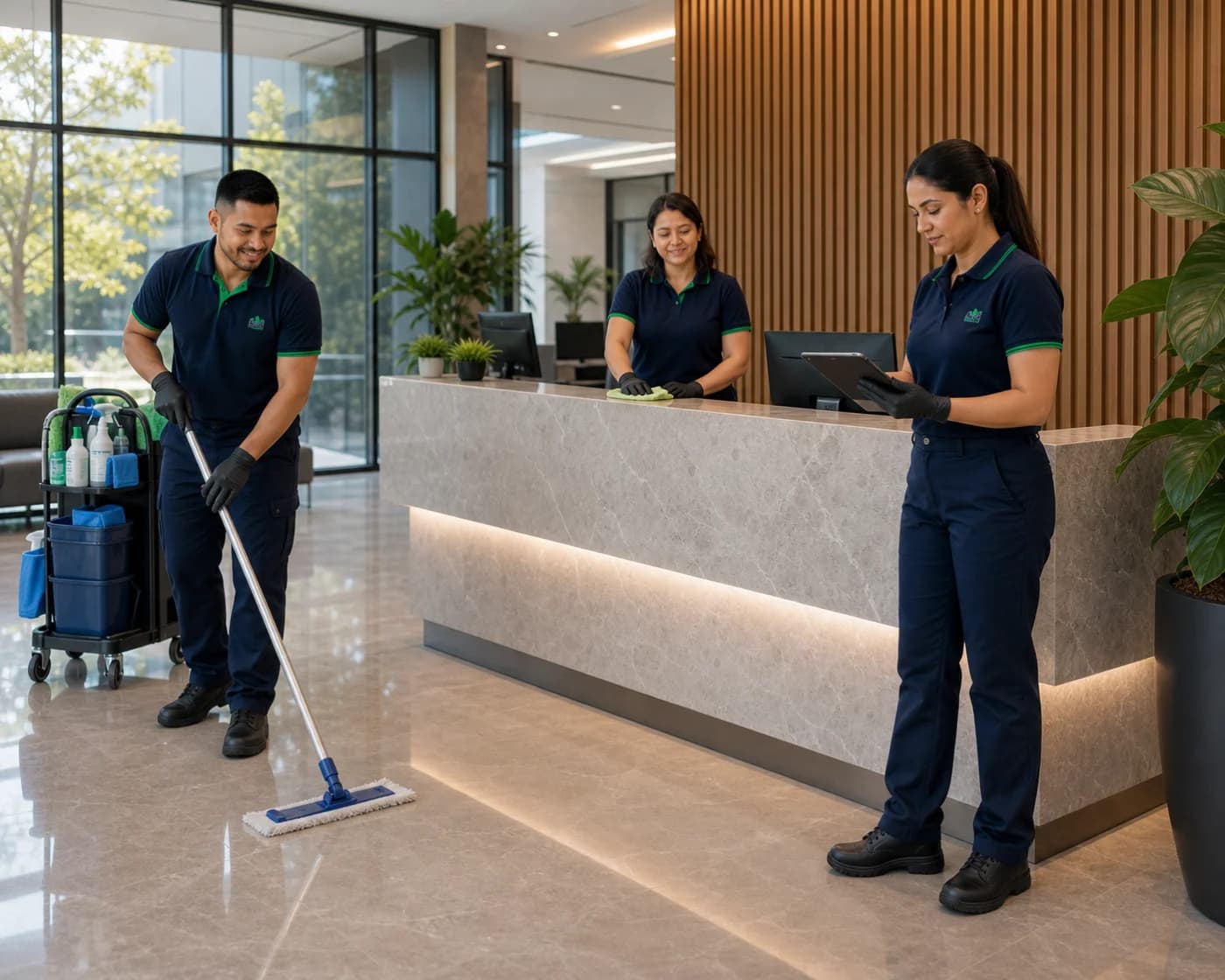 Commercial reception cleaning Castle Hill — ANZ