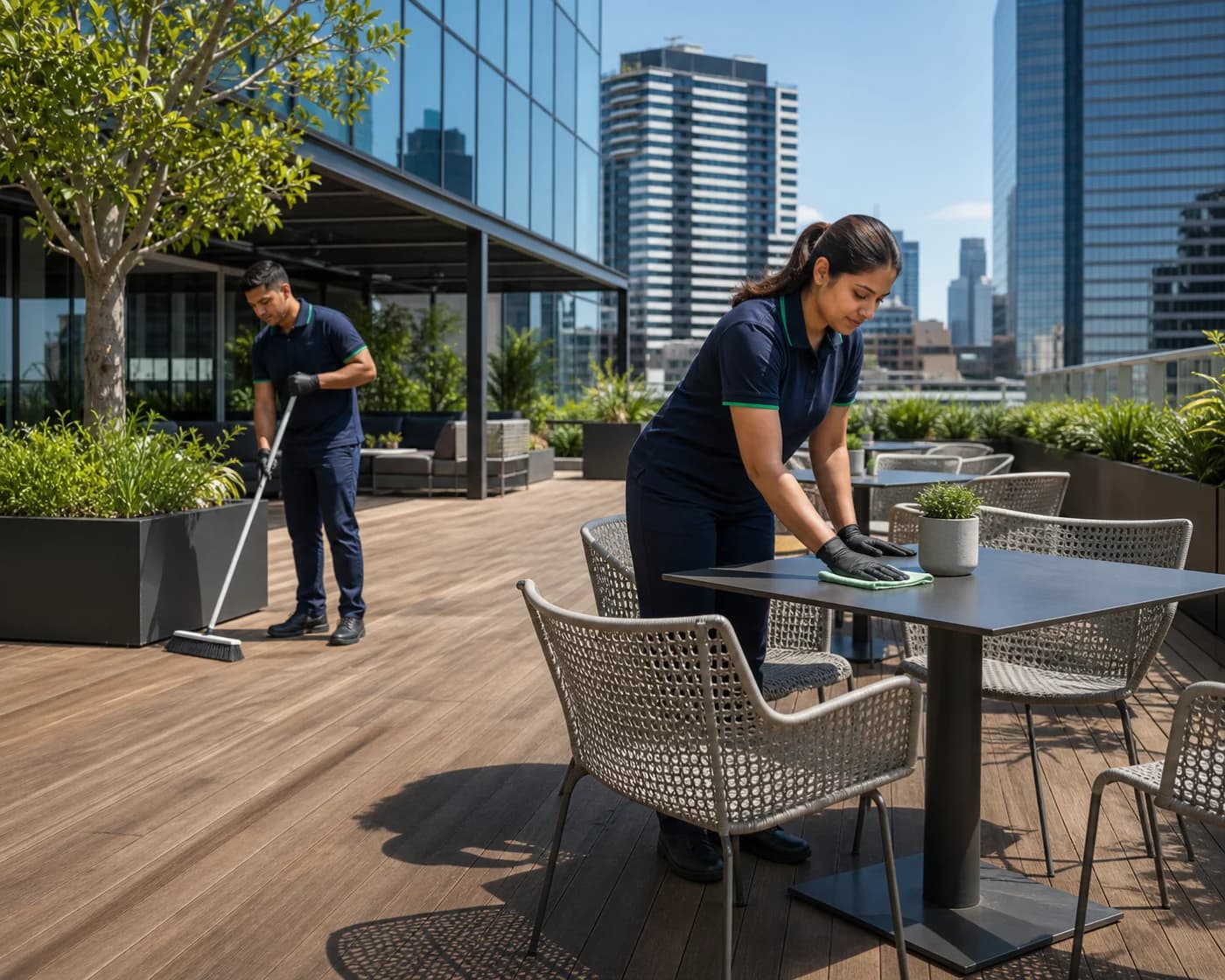 Hotel terrace cleaning Castle Hill — outdoor area cleaning Hills District