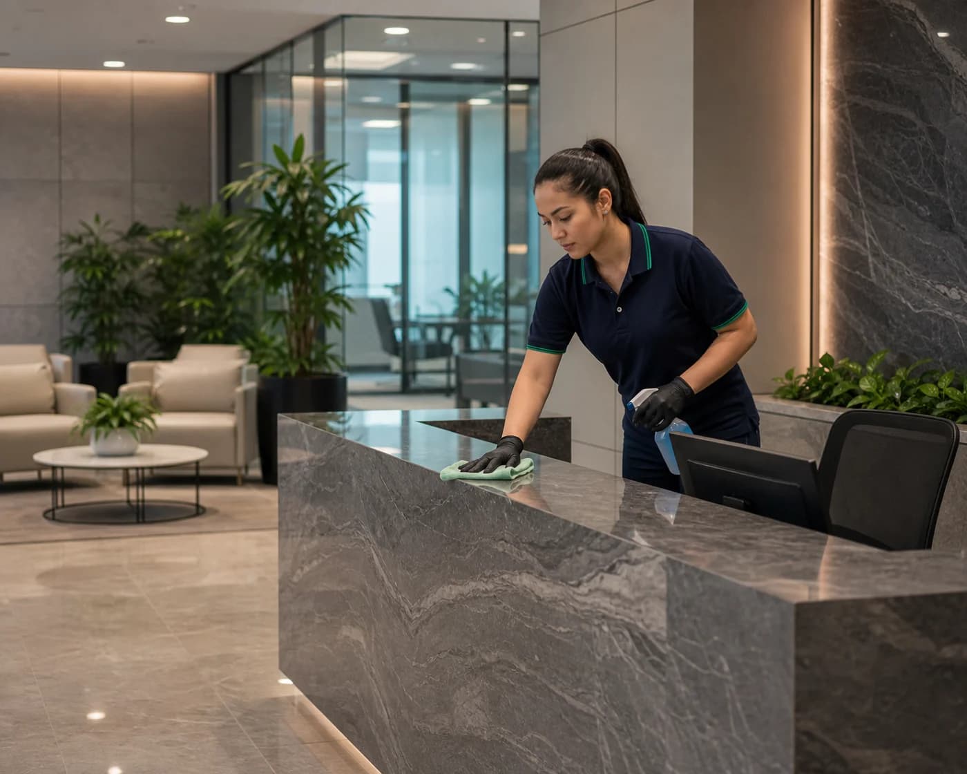 Real estate property lobby cleaning in Castle Hill — ANZ Cleaning Services