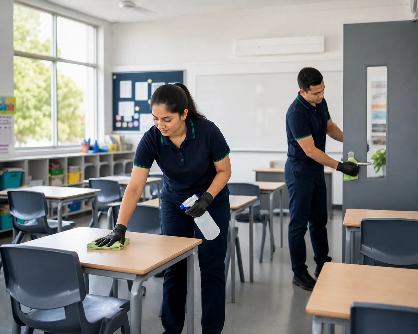 Professional school classroom cleaning in Castle Hill — ANZ Cleaning Services